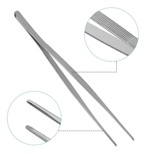 Pinza De Precisión De Acero Inoxidable Para Coctelería 30cm