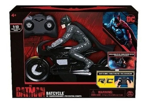 Dc Vehículo Moto Radio Control Batman Con Luz 92306 