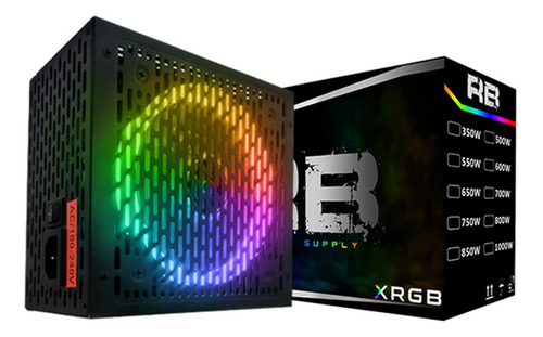 Fonte Brx Rainbow Rgb, 450w, 80 Plus Bronze, Pfc Ativo