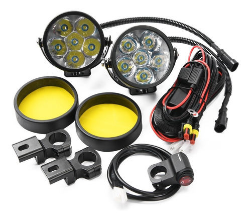 Imagen 3 de 10 de Kit Faros Led Sercomoto Sm6121s Premium Motos Bmw Gs Ktm