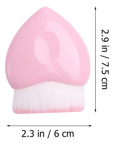 Nuevo 1 Brocha De Maquillaje En Forma De Corazón, Brocha