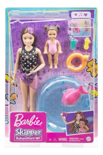 Barbie Skipper Hora Baño Piscina, Accesorios, Envío Rápido 