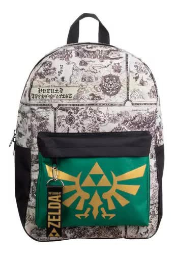 Mochila Zelda Original Hombre Y Mujer Logo Clasico Uso Casual, Gamer, Juvenil, Moderna, Escolar, Excursionismo