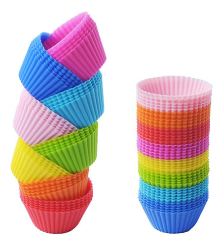 Mini Pan De Muffins Tvoip Moldes De Cupcake De Silicona 2 24