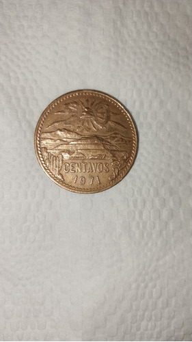 Moneda 20 Centavos 1971 Teotihuacán