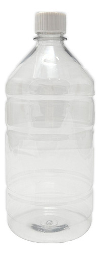 Botella Pet 950cc Rosca 28 Vacía Transparente Pack X25 Negra