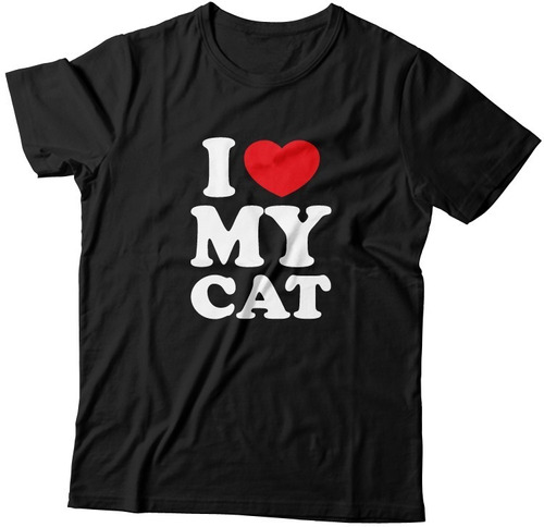 Playera Gato I Love My Cat Ropa Cat