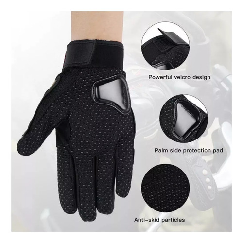 Guantes Probiker Con Protecciones Cross Enduro Negro Xl