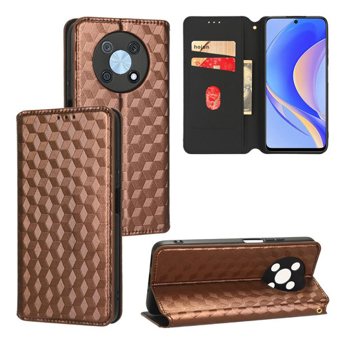 Funda Para Huawei Nova Y90 4g Pu Cuero Cierre Magnético 3d