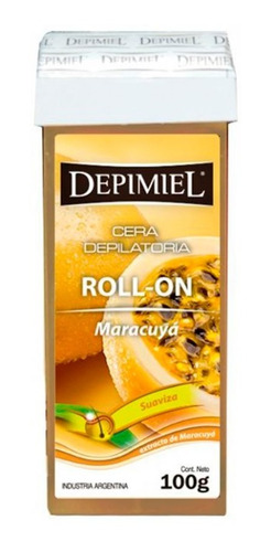 Cera Depilatoria Roll On Maracuya Depimiel Descartable X 100