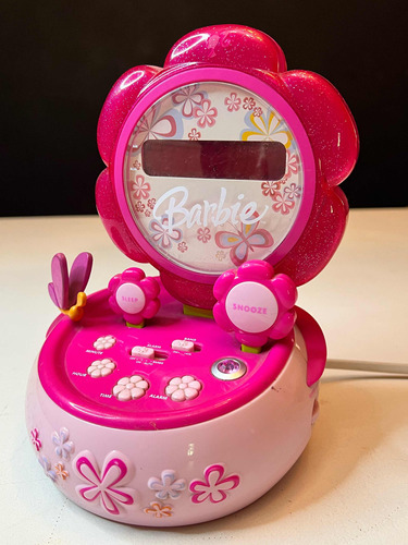 Radio Alarma Despertador Barbie Original 110v Importado Luz