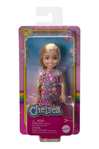 Barbie Mini Muñeca Chelsea Con Vestido Flores Mattel Nueva