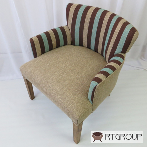Imagen 5 de 10 de Silla Sillon Matero Poltrona Apoyabrazos Chenille Premium