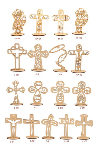 Cruz Mdf Ángel Personalizado 20 Cm Recuerdo Bautizo Madera