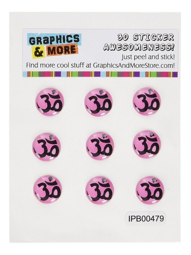 Accesorio Auricular Graphics And More Om Aum Yoga Pink 