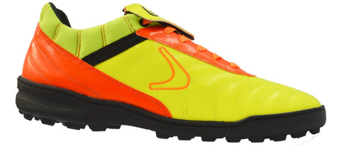 Botines Cal-se Baby / Papi Futbol Adulto Amaril Fluo Y Naraj