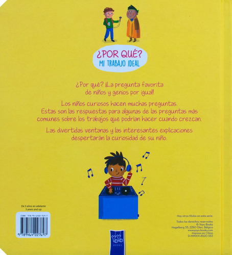 ¿Por Qué?: Mi Trabajo Ideal.: Libro de preguntas y respuestas: ¿Por qué? Mi trabajo Ideal, de Varios. Editorial Jo Dupre Bvba (Yoyo Books), tapa dura en español, 2022