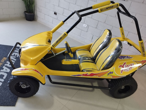 Mini Buggy Fapinha Alongado Amarelo Com Preto