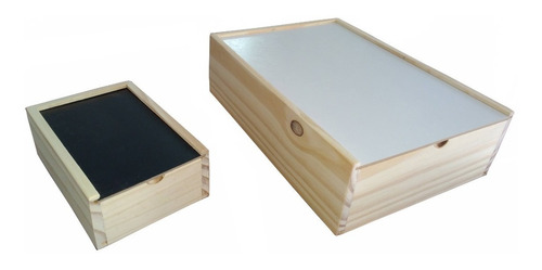 Imagen 1 de 6 de Cajón Caja De Madera Con Tapa Corrediza A Medida