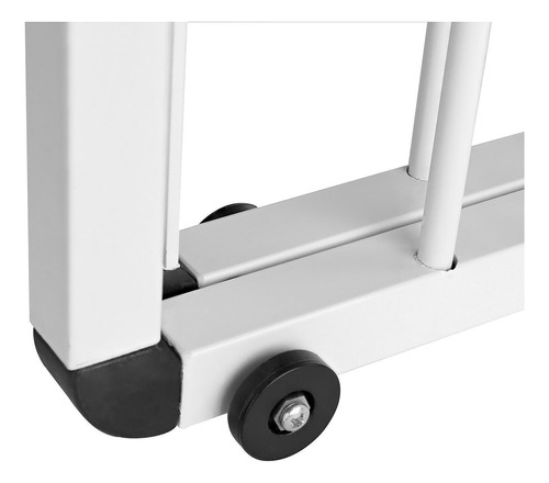 Portão De Correr Em Alumínio-largura Regulável 125cm -branco