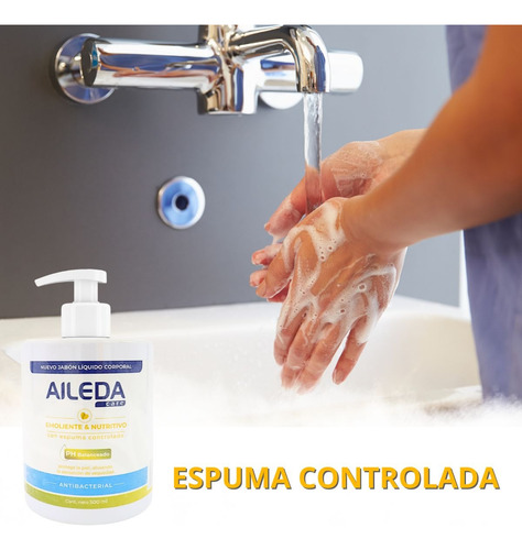 Jabón Líquido Aileda Jabón Antibacterial Para Manos 500ml