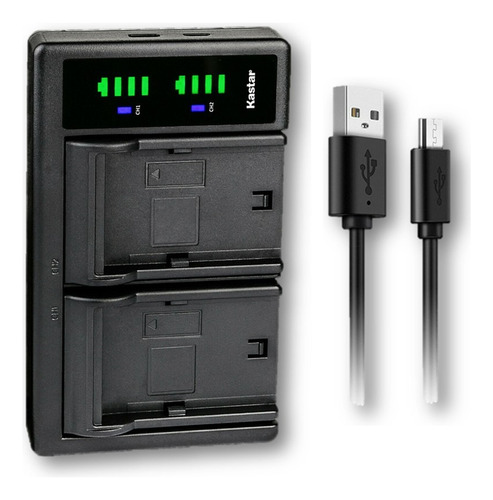 Cargador + 2 Baterias Mod. 68158 Para Jvc Everio Gr-d370us