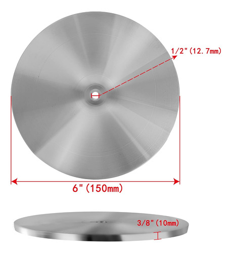 6 Aluminum Disc Master Lap Base Plate For Diamond Flap Lap