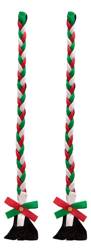 Trenza Mexicana - Accesorios Fiestas Patrias Color Tricolor