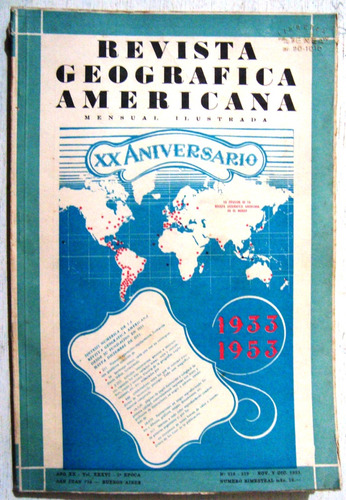 Revista Geografica Americana Peronistas 1953 2ts Fitz Roy Et