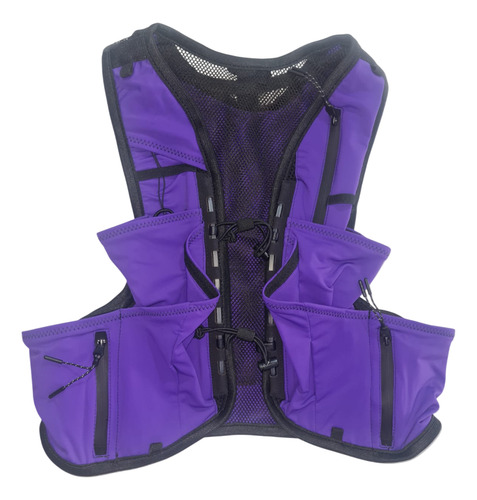 Chaleco Hidratacion Als Running Trekking Trail 7lts Colores Violeta 2xs/s