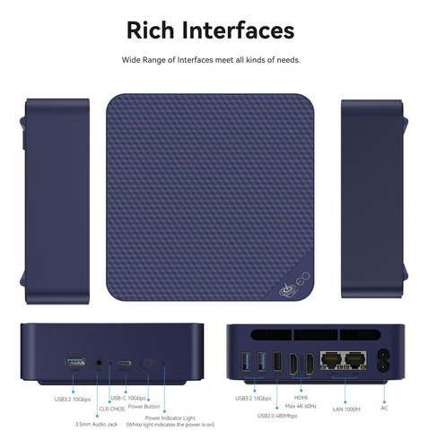 Mini Pc Beelink Eq13 Intel N200 (hasta 3.7ghz), 16gb Ddr4