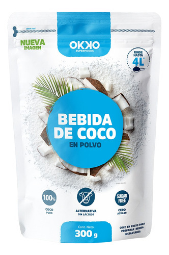 Okko Bebida De Coco En Polvo, 300 G