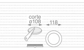 Panel Led Embutir Per06 6w Redondo Blanco Luz Fria Macroled