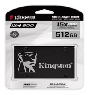 Disco Solido Ssd Kingston 512gb 2.5 Sata Cifrado Skc600 Color Gris Oscuro