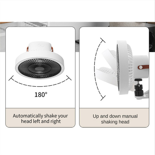 Ventilador Doméstico Pequeno Montado Na Parede Com Carregame