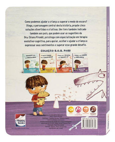 S.o.s. Pais: Você Tem Medo Do Escuro?, De Chiara Piroddi. Editora Happy Books, Capa Dura Em Português