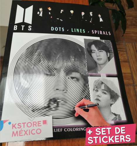 Bts - Dots Lines Spirals Coloring Book / Libro De Colorear