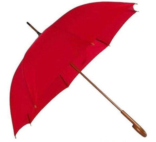 Guarda Chuva Grande Reforçado Voyagem Automático Vermelho