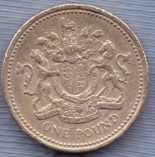 Inglaterra 1 Pound 2003 * Escudo Real *