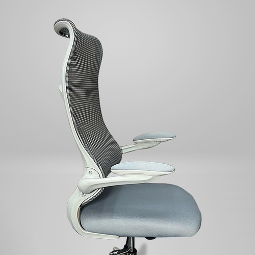 Silla Ergonomica De Oficina Ejecutiva Tela Mesh Color Gris