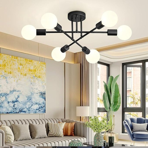 Lámpara De Techo Colgante Decorativas Con 6 Luces