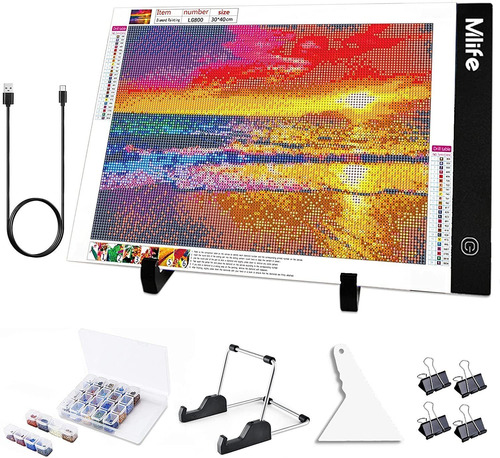 Diamond Painting A Led Light Pad  Kit De Tablero De Luz...