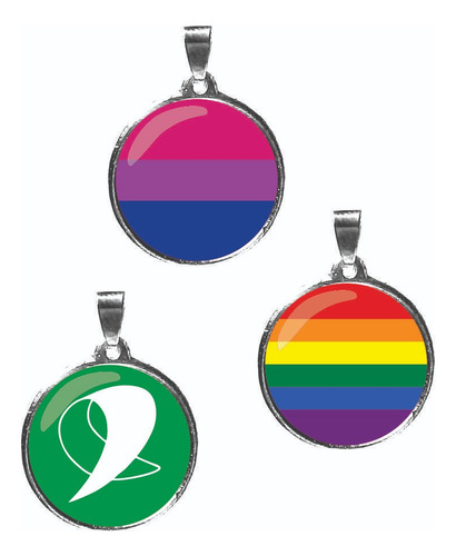 30 Dijes Lgtb Trans Bisexual Lesbiana Domes Medallas 25mm 