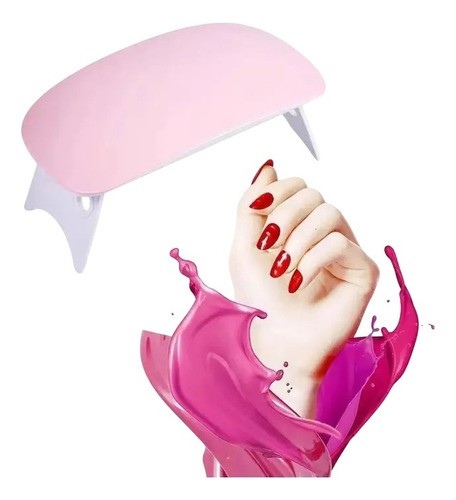 Lámpara Secador Uñas Led Uv Mini Portátil Plegable Manicura