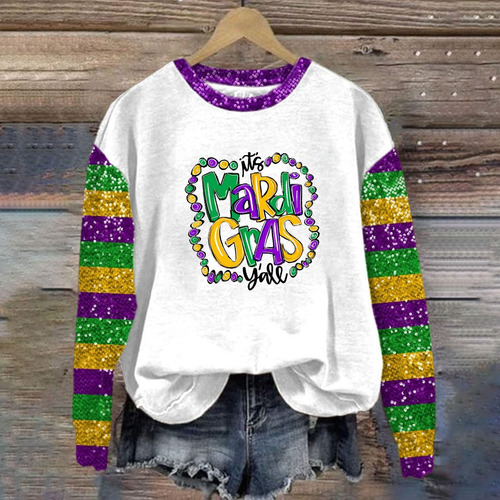 Camiseta Holgada Estampada Para Mujer, Blusa De Manga Larga