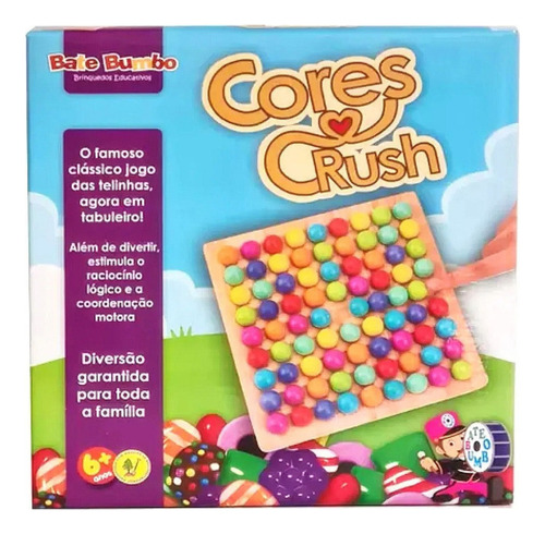 Jogo De Tabuleiro Divertido Cores E Crush Bate Bumbo 6