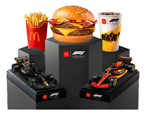 Miniatura Carro Formula 1 Mc Donalds F1 O Filme 1/43 Set 2un Dupla