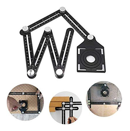 Imagen 4 de 7 de Regla Plegable De 6 Orificios Para Azulejos, Precisión Maxim