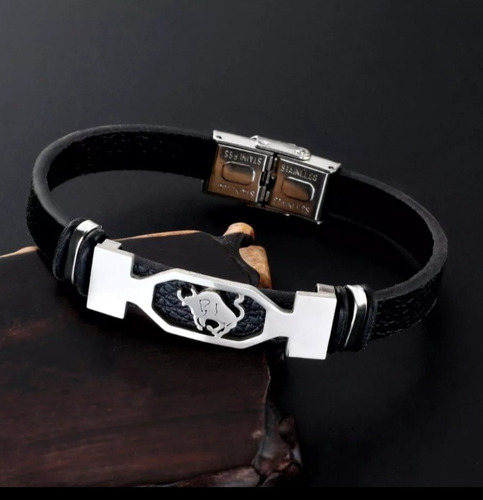Pulsera Hombre Signo Piscis Cuero Exclusiva