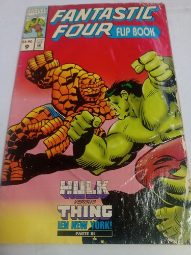 Fantastic Four Flipbook No. 9 Marvel México Hulk Va Thing